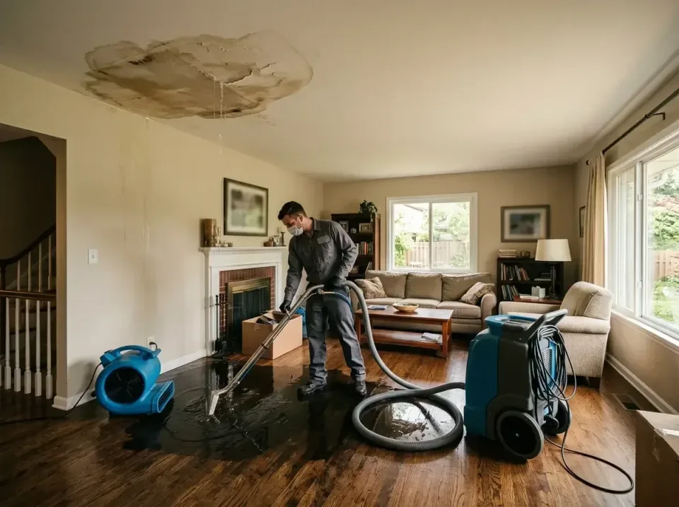 attic-pipe-burst-ceiling-drip-008 — frequently asked questions, Water Damage Restoration & Carpet Care in Beecher, MI